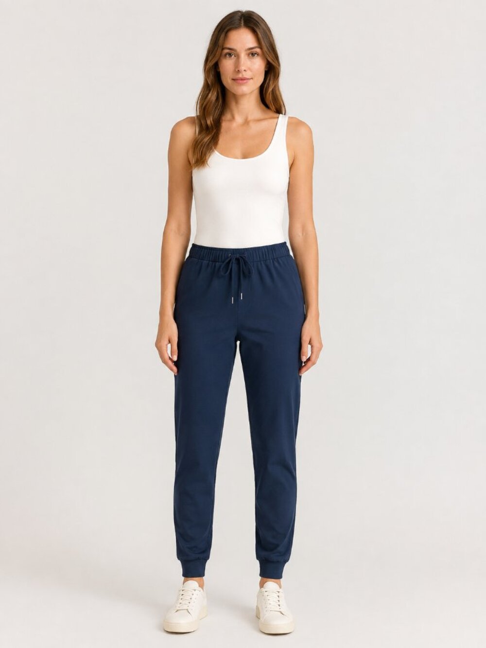 Avia Women’s Navy Commuter Jogger Pants Pull-On Stretch Size Medium 8–10